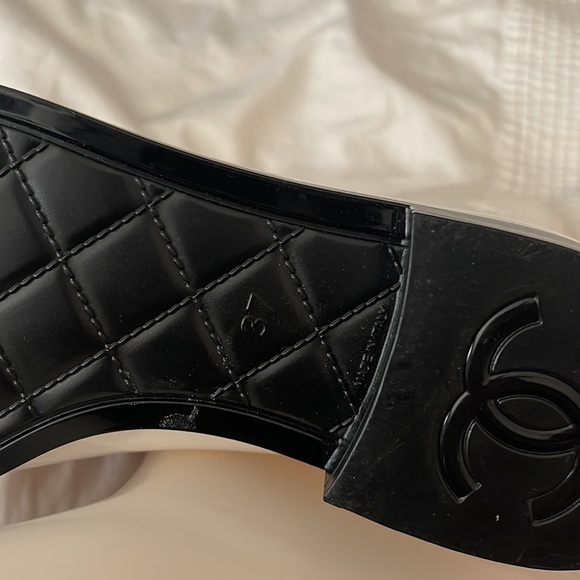 CHANEL Rain boots white 37 - Picture 12 of 15